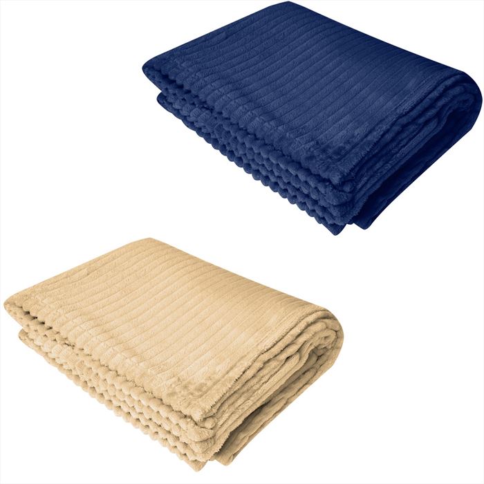 HH8080B Raleigh Recycled Ribbed Flannel Blanket With Embroidered Custom Imprint